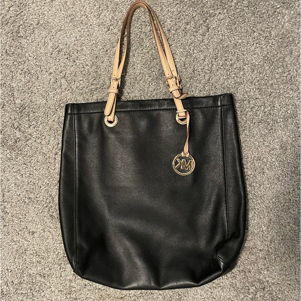 Michael Kors black leather tote!